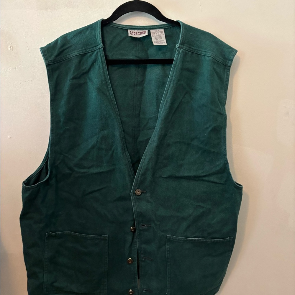 Forest Green Men's Utility Vest